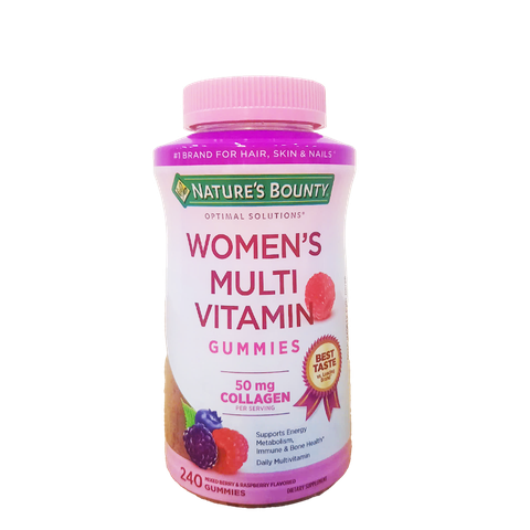 Nature's Bounty Women's Multi Vitamin Gummies, 50 mg Collagen, 240ct