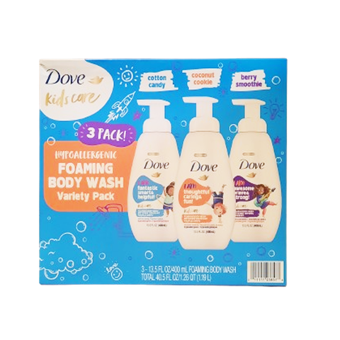 Dove Kids Care Foaming Body Wash, Variety Pack (3pk/13.5oz)