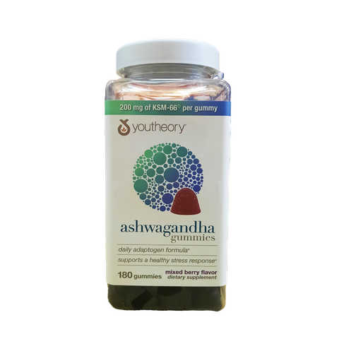 Youtheory Ashwagandha Gummies, 180 Gummies