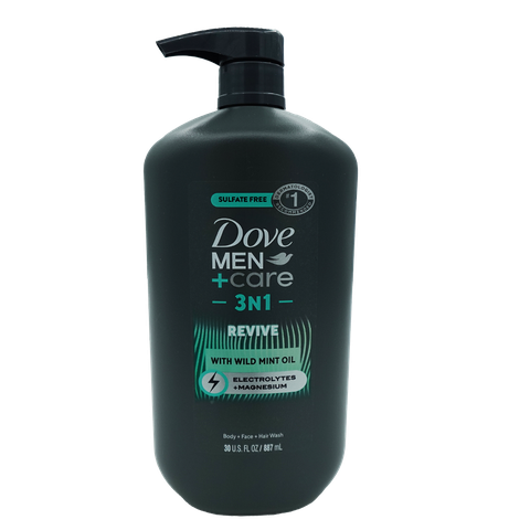 Dove Men'S Care Body Wash Tea Tree+Electryts 4P 30Z 