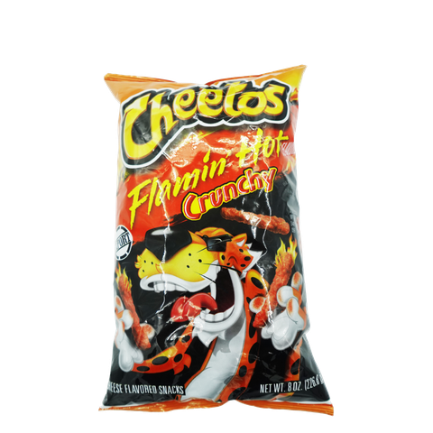 Cheetos Corn Puffs, Crunchy, Flamin' Hot 8Oz
