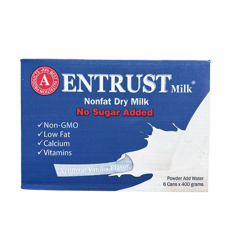 Entrust Milk Nutrition Powder  vanilla 6/14.1 oz