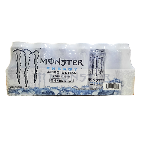 Monster Zero Ultra 24/16oz White Can