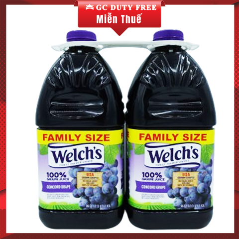 Nước Ép Nho Nguyên Chất  Welch's Grape Juice 2pk  2/64oz ( lốc 2 chai)