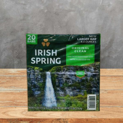 Xà bông cục  Irish Spring Bar Soap 4.0oz/20pack ( lố 20 cục)