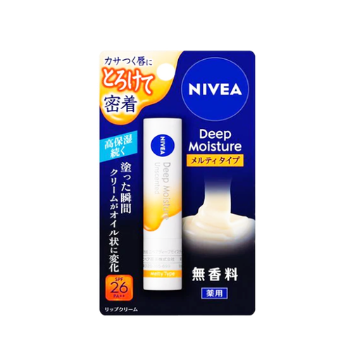 Nivea Deep Moisture Lip Melty Type Unscented 2.2g