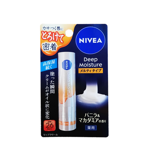 Nivea Deep Moisture Lip Melty Vanilla & Macadamia 2.2g