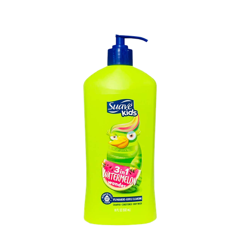 Suave 3In1 Shampoo+Conditioner+Body Wash Kids Melon 18 Oz