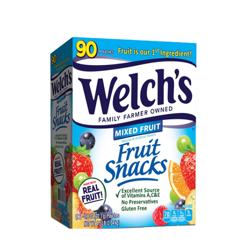 Welch's Fruit Snacks, Mixed Fruit, 90/0.8oz