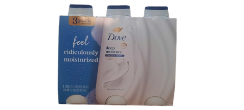 Sữa tắm dưỡng ẩm cho da Dove Deep Moisture Body Wash, 23 oz, 3-pack