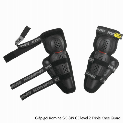 Giáp gối Komine SK-819 CE level 2 Triple Knee Guard