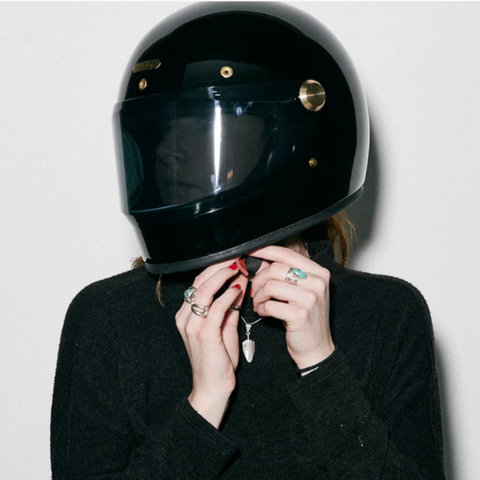 Nón Hedon Heroine Racer Signature Black 2.0