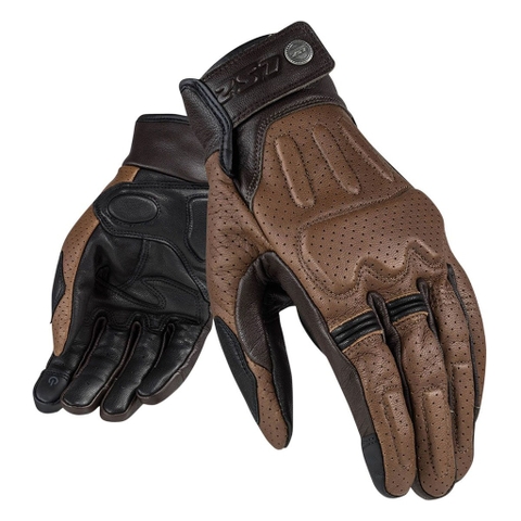 Găng Tay Moto Rust Man LS2 - Brown Leather