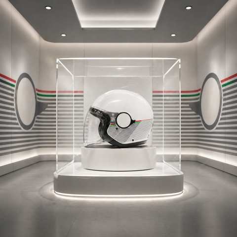 Nón Bảo hiểm AGV ETERES - TRẮNG CỜ Ý - CAPOLIVERI MATT WHITE ITALY