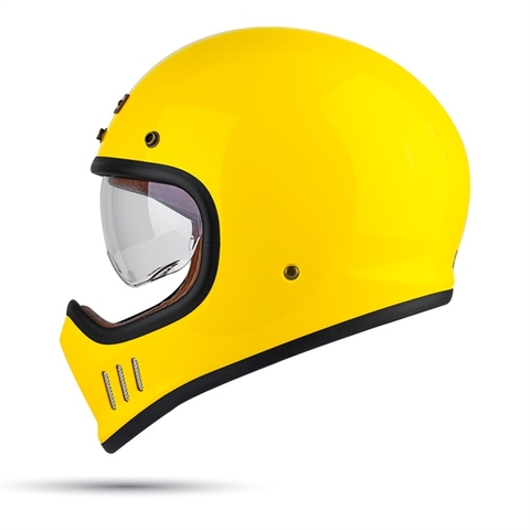 Nón Fullface Bulldog Classic Dogo Solid Gloss Yellow