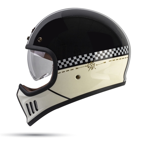 Nón Fullface Bulldog Classic Dogo 9#B Black Gray