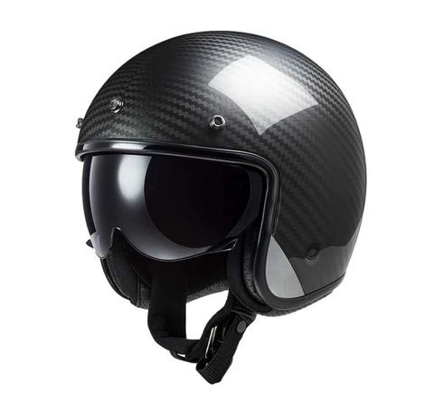 Nón LS2 3/4 OF601 Carbon ( Màu bóng)