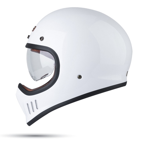 Nón Fullface Bulldog Classic Dogo Solid P.White