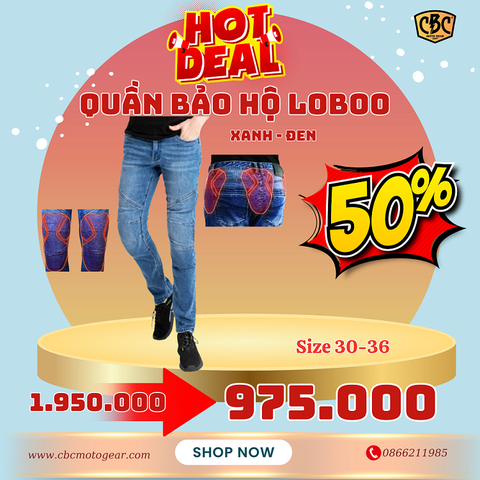 Quần Jean Bảo Hộ Loboo - Xanh Đậm