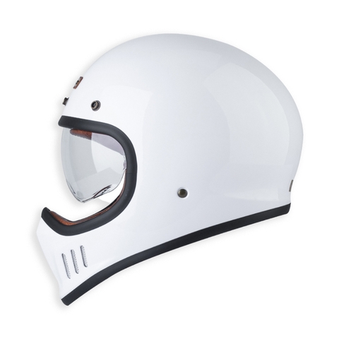 Mũ Bảo Hiểm Fullface Bulldog Dogo - Solid White