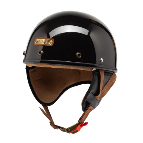 Nón Bảo Hiểm Nửa Đầu (1/2) Bulldog Pug - Solid Black