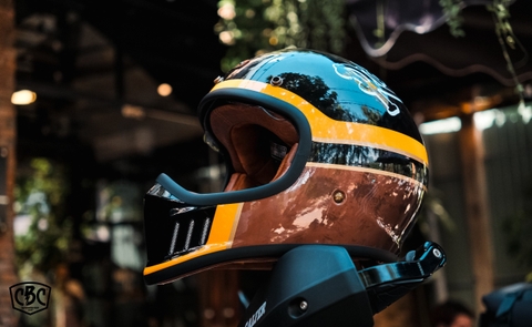 Nón Fullface Bulldog Classic Dogo 2#B Black Brown