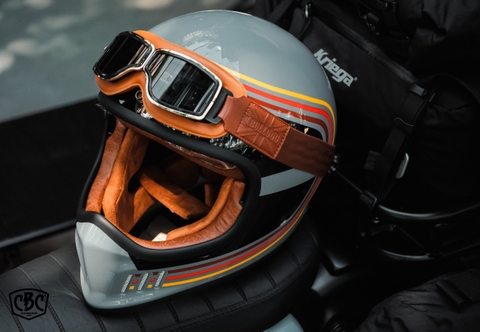 Nón Fullface Bulldog Classic Dogo 7#A Gray Black