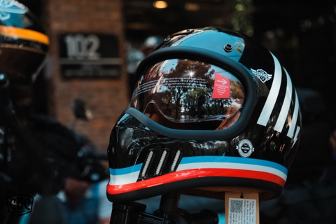 Nón Fullface Bulldog Classic Dogo 3#A Gloss Black 99