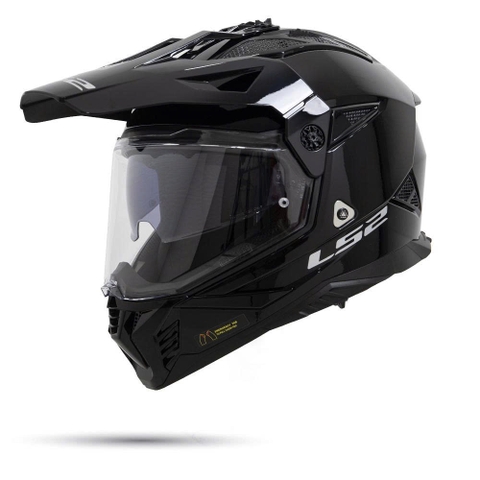 Nón LS2 MX702 Pioneer II Gloss Solid Black