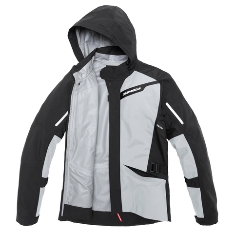 Áo Chống Nước Cao Cấp Spidi Mission-T Shield Black/Ice