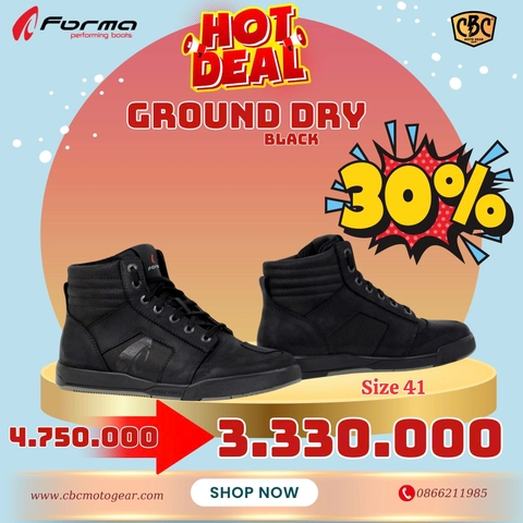 Giày Moto Forma Ground Dry - Đen