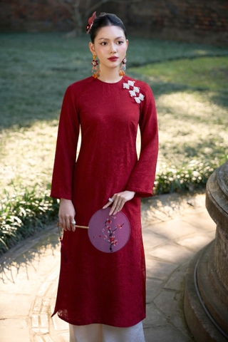 Áo dài XUÂN VỊ - đỏ
