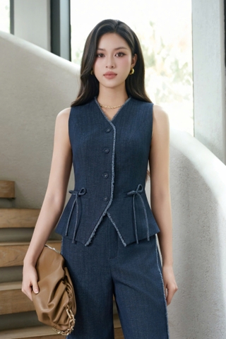 DENIM VEST TOP