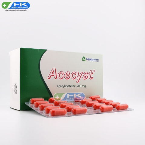 Acecyst 200mg - Hộp 10 vỉ x 10 viên nang cứng - Agimexpharm