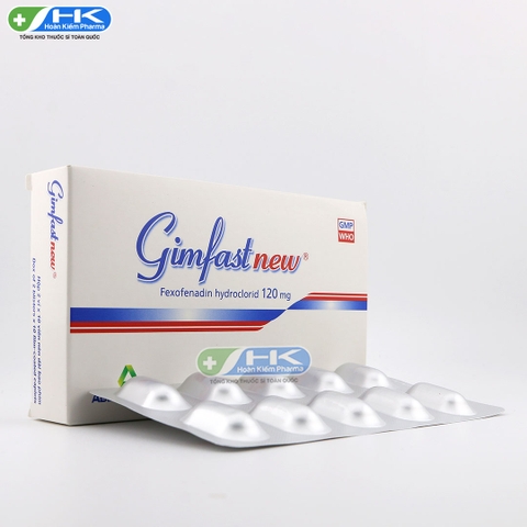 Gimfast New - Hộp 2 vỉ x 10 viên - Agimexpharm (Fexofenadin hydrochlorid 120mg)