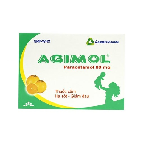 Agimol 80 - Hộp 30 gói - Agimexpharm (Paracetamol 150mg)
