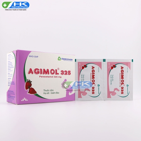 Agimol 325 - Hộp 30 gói - Agimexpharm (Paracetamol 325mg)