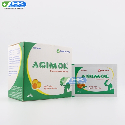 Agimol 80 - Hộp 30 gói - Agimexpharm (Paracetamol 150mg)