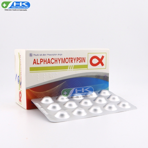 Alphachymotrypsin - Hộp 10 vỉ x 15 viên - Mipharco (Alphachymotrypsin 4200 I.U)