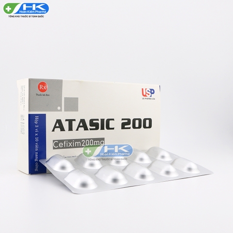 Atasic 200 - Hộp 3 vỉ x 10 gói - USP (Cefixim 200mg)