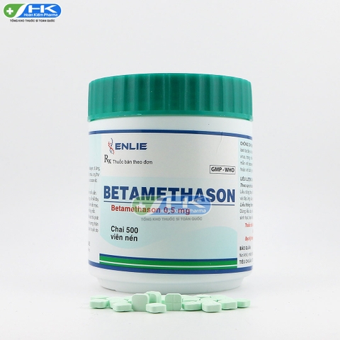 Betamethason Xanh - Chai 500 viên nén - ENLIE (Betamethasone: 0.5mg)