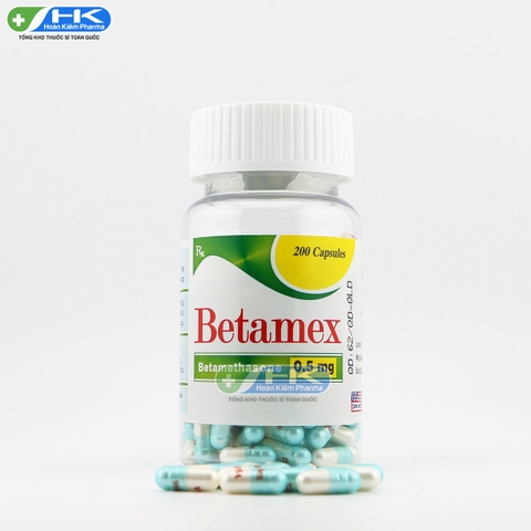 Betamex - Chai 200 viên nang - NIC Pharma (Betamethason 0,5 mg)