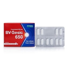 BV Gesic 650 - Hộp 10 vỉ x 10 viên - BVPharma (Paracetamol 650mg)