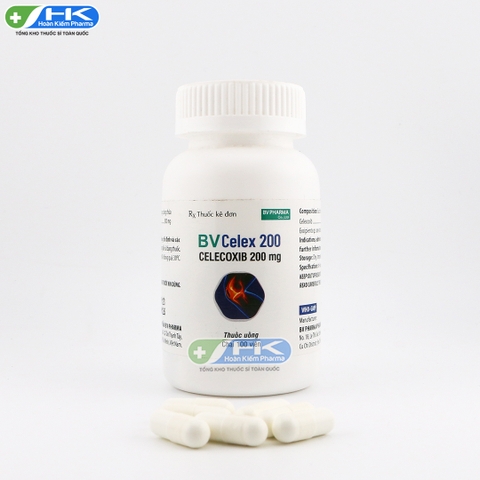 Bvcelex - Chai 100 viên nang - BVPharma (Celecoxib 200mg