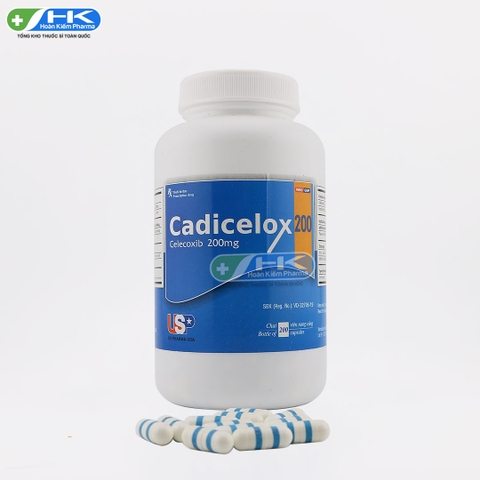 Cadicelox 200 - Chai 20 viên nang cứng - USP (Celecoxib 200mg)