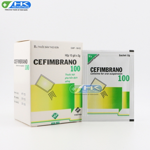 Cefimbrano 100 -  Hộp 10 gói x 2g - Vidipha (Cefixime 100mg)