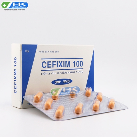 Cefixim 100 - Hộp 2 vỉ x 10 viên nang cứng - TiPharco (Cefixim 100 mg)