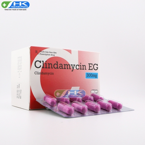 Clindamycin EG 300mg - Hộp 10 vỉ x 10 viên - PymePharco (Clindamycin 300mg)