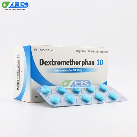 Dextromethorphan 10 - Hộp 10 vỉ x 10 viên nén - Thành Nam Pharma (Dextromethorphan HBr 15mg)