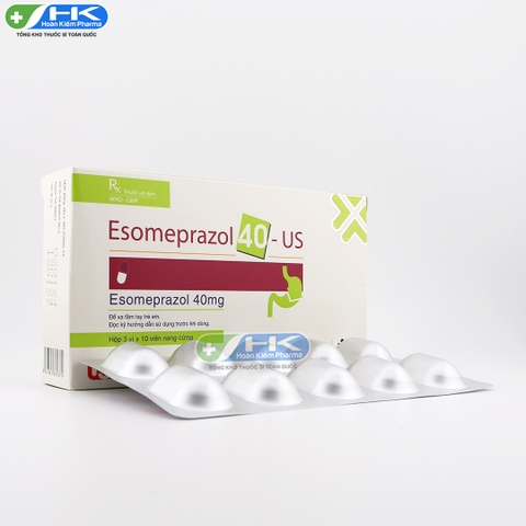 Esomeprazol 40-US - Hộp 3 vỉ x 10 viên - USP (Esomeprazol 40mg)